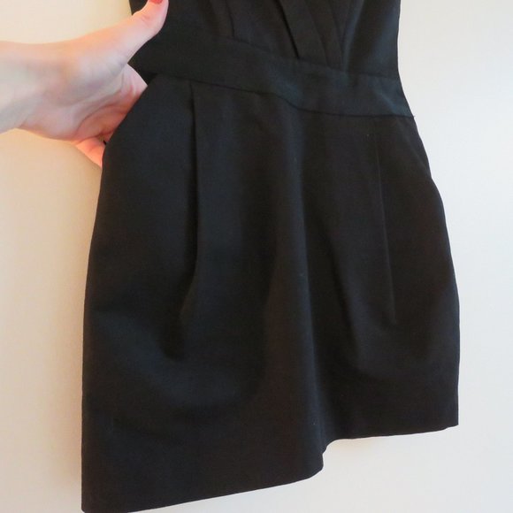 JENNI KAYNE Black Strapless Silk Lined Bustier Mini Dress - Size US 2 - Picture 6 of 16